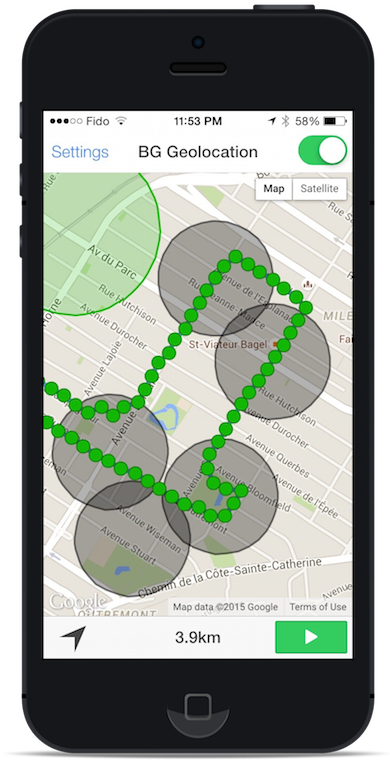React native background geolocation